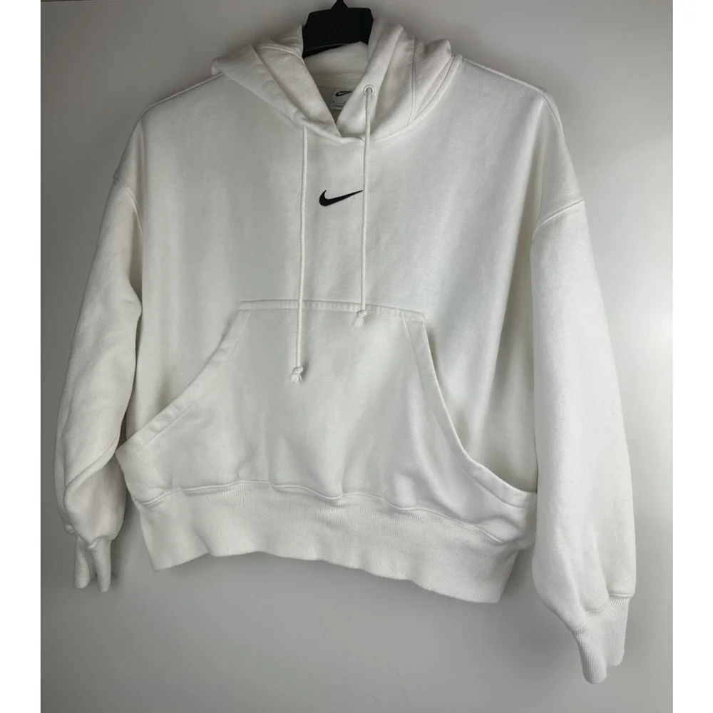 Nike Phoenix Fleece Pullover Hoodie Women's Size Small Oversized Center Swoosh - Picture 10 of 11